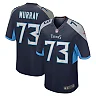 Zennovawear Men's Tennessee Titans Justin Murray Navy Team Game Jersey