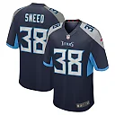 Zennovawear Men's Tennessee Titans L'Jarius Sneed Navy Team Game Jersey