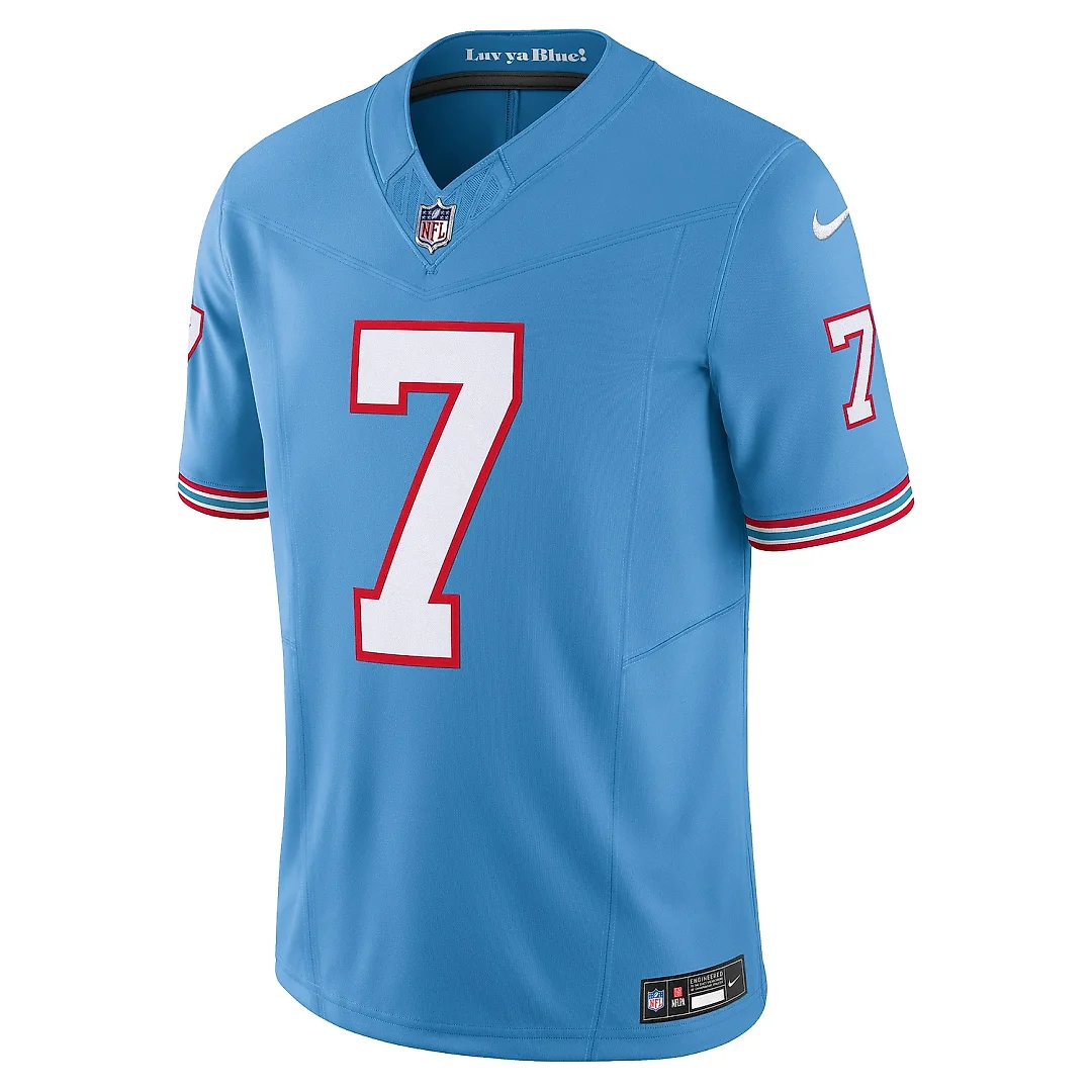 Zennovawear Men's Tennessee Titans Malik Willis Light Blue Vapor F.U.S.E. Limited Jersey