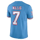 Zennovawear Men's Tennessee Titans Malik Willis Light Blue Vapor F.U.S.E. Limited Jersey
