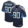Zennovawear Men's Tennessee Titans Marlon Davidson Navy Game Jersey