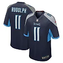 Zennovawear Men's Tennessee Titans Mason Rudolph Navy Game Jersey