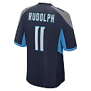 Zennovawear Men's Tennessee Titans Mason Rudolph Navy Game Jersey