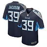 Zennovawear Men's Tennessee Titans Matthew Jackson Navy Team Game Jersey