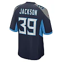 Zennovawear Men's Tennessee Titans Matthew Jackson Navy Team Game Jersey