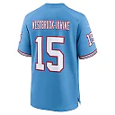 Zennovawear Men's Tennessee Titans Nick Westbrook-Ikhine Light Blue Oilers Throwback Player Game Jersey