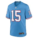Zennovawear Men's Tennessee Titans Nick Westbrook-Ikhine Light Blue Oilers Throwback Player Game Jersey