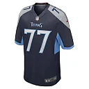Zennovawear Men's Tennessee Titans Peter Skoronski Navy Game Jersey
