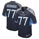 Zennovawear Men's Tennessee Titans Peter Skoronski Navy Game Jersey