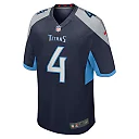 Zennovawear Men's Tennessee Titans Ryan Stonehouse Navy Game Player Jersey