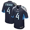 Zennovawear Men's Tennessee Titans Ryan Stonehouse Navy Game Player Jersey