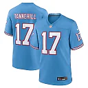Zennovawear Men's Tennessee Titans Ryan Tannehill Light Blue Oilers Throwback Alternate Game Player Jersey