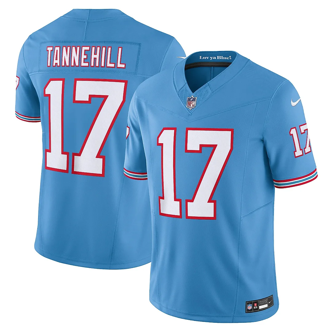 Zennovawear Men's Tennessee Titans Ryan Tannehill Light Blue Vapor F.U.S.E. Limited Jersey