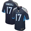 Zennovawear Men's Tennessee Titans Ryan Tannehill Navy Game Player Jersey