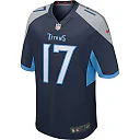 Zennovawear Men's Tennessee Titans Ryan Tannehill Navy Game Player Jersey