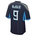 Zennovawear Men's Tennessee Titans Steve McNair Navy Game Retired Player Jersey