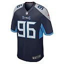 Zennovawear Men's Tennessee Titans TK McLendon Jr. Navy Game Jersey