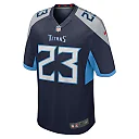 Zennovawear Men's Tennessee Titans Tre Avery Navy Team Game Jersey