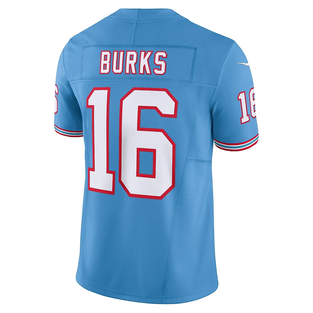 Zennovawear Men's Tennessee Titans Treylon Burks Light Blue Vapor F.U.S.E. Limited Jersey