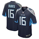 Zennovawear Men's Tennessee Titans Treylon Burks Navy Player Game Jersey