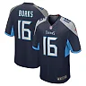 Zennovawear Men's Tennessee Titans Treylon Burks Navy Player Game Jersey