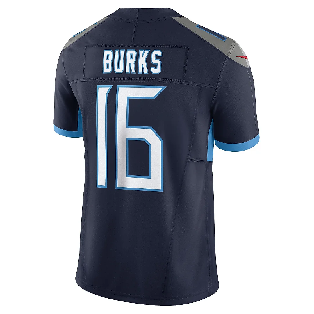 Zennovawear Men's Tennessee Titans Treylon Burks Navy Vapor F.U.S.E. Limited Jersey
