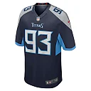 Zennovawear Men's Tennessee Titans T'Vondre Sweat Navy Team Game Jersey
