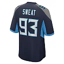 Zennovawear Men's Tennessee Titans T'Vondre Sweat Navy Team Game Jersey