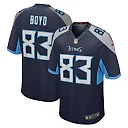 Zennovawear Men's Tennessee Titans Tyler Boyd Navy Game Jersey