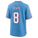 Zennovawear Men's Tennessee Titans Will Levis Light Blue Oilers Throwback Player Game Jersey
