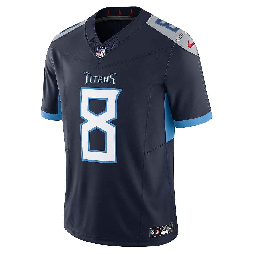 Zennovawear Men's Tennessee Titans Will Levis Navy Vapor F.U.S.E. Limited Jersey