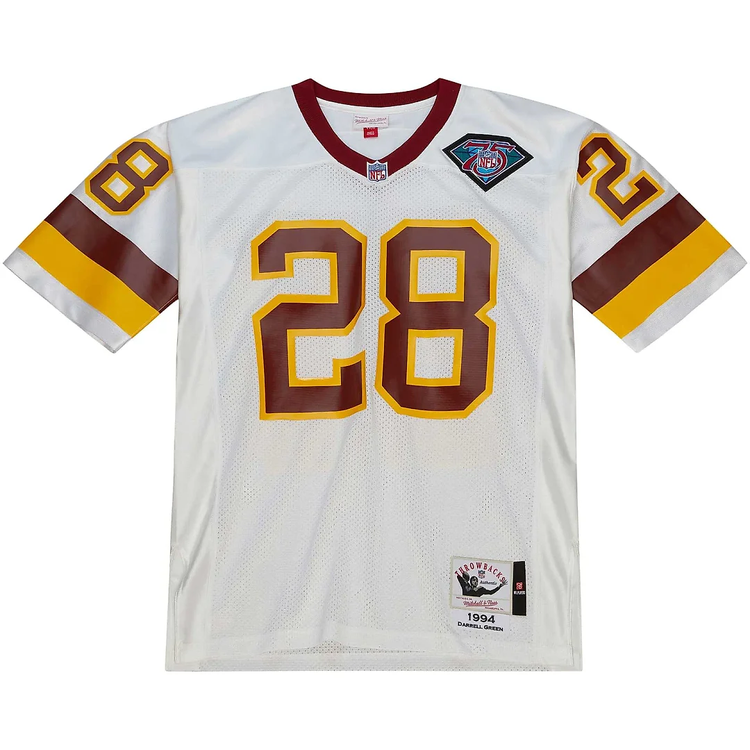 Zennovawear Men's Washington Commanders 1994 Darrell Green Mitchell & Ness White Throwback Retired Player Jersey