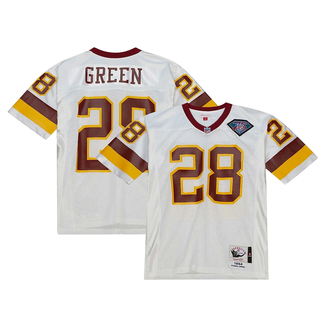 Zennovawear Men's Washington Commanders 1994 Darrell Green Mitchell & Ness White Throwback Retired Player Jersey