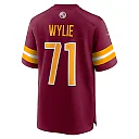 Zennovawear Men's Washington Commanders Andrew Wylie Burgundy Game Player Jersey
