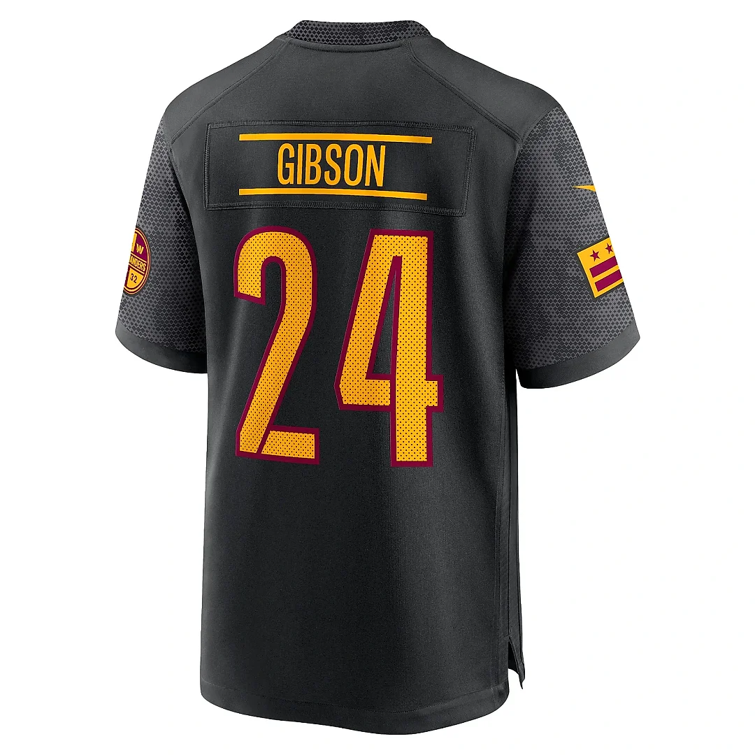 Zennovawear Men's Washington Commanders Antonio Gibson Black Alternate Game Player Jersey