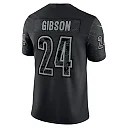 Zennovawear Men's Washington Commanders Antonio Gibson Black RFLCTV Limited Jersey