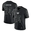 Zennovawear Men's Washington Commanders Antonio Gibson Black RFLCTV Limited Jersey