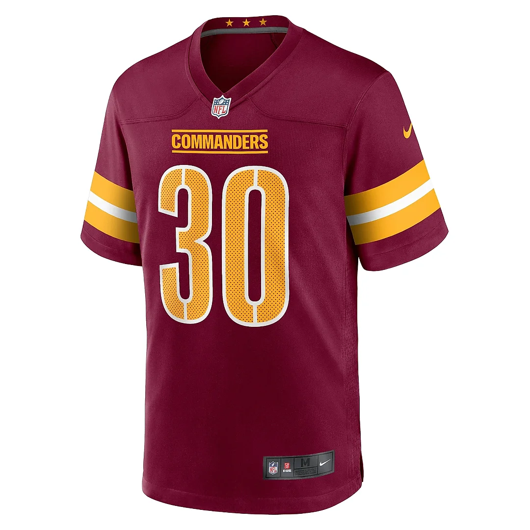 Zennovawear Men's Washington Commanders Austin Ekeler Burgundy Game Jersey