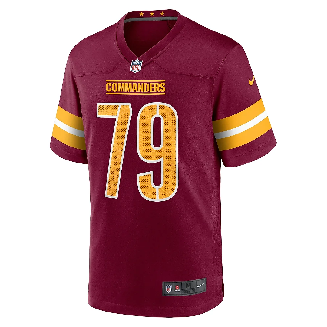 Zennovawear Men's Washington Commanders Braeden Daniels Burgundy Team Game Jersey