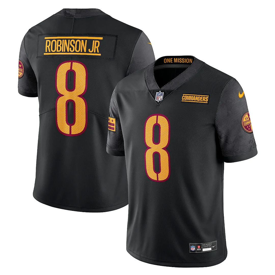 Zennovawear Men's Washington Commanders Brian Robinson Jr. Black Vapor Untouchable Limited Jersey