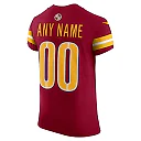 Zennovawear Men's Washington Commanders Burgundy Team Vapor F.U.S.E. Elite Custom Jersey