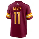 Zennovawear Men's Washington Commanders Carson Wentz Burgundy Game Jersey