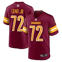 Zennovawear Men's Washington Commanders Charles Leno Jr. Burgundy Home Game Player Jersey
