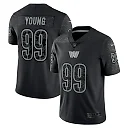 Zennovawear Men's Washington Commanders Chase Young Black RFLCTV Limited Jersey