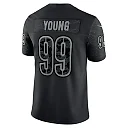 Zennovawear Men's Washington Commanders Chase Young Black RFLCTV Limited Jersey