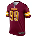 Zennovawear Men's Washington Commanders Chase Young Burgundy Team Legend Player Performance Top