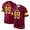 Zennovawear Men's Washington Commanders Chase Young Burgundy Team Legend Player Performance Top