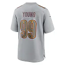 Zennovawear Men's Washington Commanders Chase Young Gray Atmosphere Fashion Game Jersey