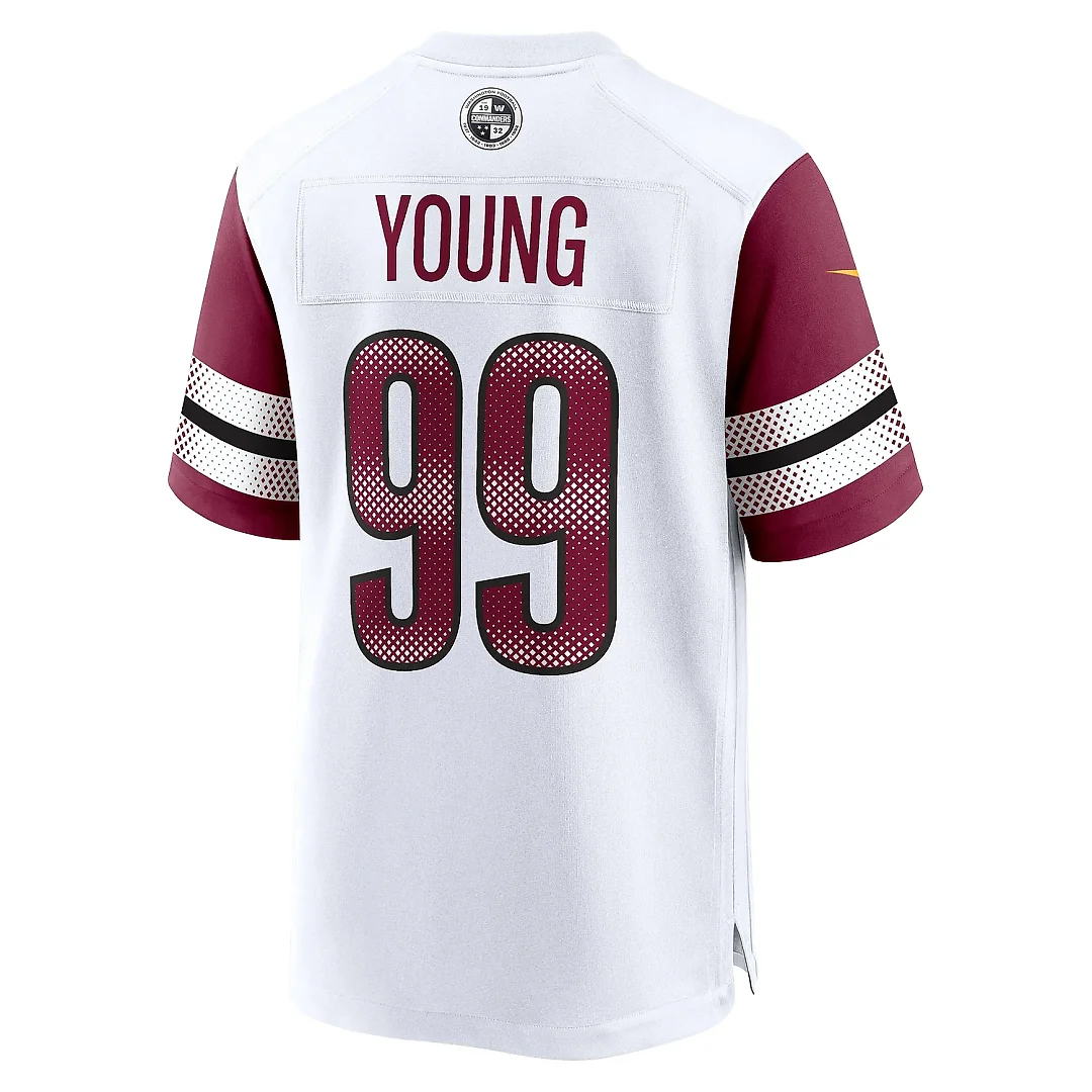 Zennovawear Men's Washington Commanders Chase Young White Game Jersey