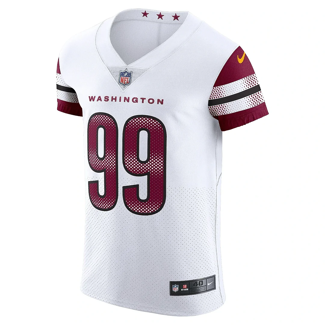 Zennovawear Men's Washington Commanders Chase Young White Vapor Elite Jersey